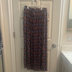 Wildfang Empower Plisse  retro floral wide leg pants Medium nwt